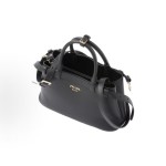 PRADA Buckle printed letter logo detachable and adjustable shoulder strap crossbody handbag, small size for women, black